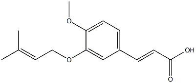 3-{4-methoxy-3-[(3-methylbut-2-en-1-yl)oxy]phenyl}prop-2-enoic acid