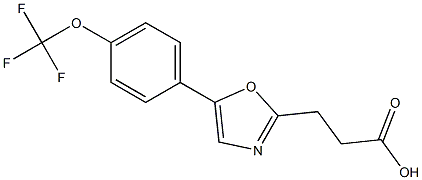 3-{5-[4-(trifluoromethoxy)phenyl]-1,3-oxazol-2-yl}propanoic acid