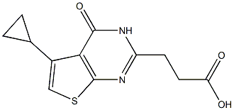 3-{5-cyclopropyl-4-oxo-3H,4H-thieno[2,3-d]pyrimidin-2-yl}propanoic acid