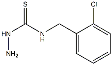 3-amino-1-[(2-chlorophenyl)methyl]thiourea 结构式