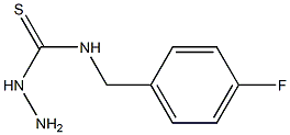 3-amino-1-[(4-fluorophenyl)methyl]thiourea 结构式