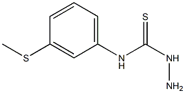 3-amino-1-[3-(methylsulfanyl)phenyl]thiourea 结构式