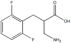 3-amino-2-[(2,6-difluorophenyl)methyl]propanoic acid Struktur