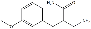 3-amino-2-[(3-methoxyphenyl)methyl]propanamide 结构式