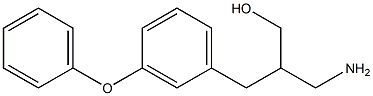 3-amino-2-[(3-phenoxyphenyl)methyl]propan-1-ol,,结构式