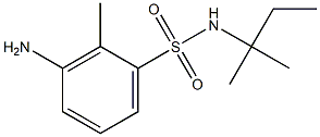 3-amino-2-methyl-N-(2-methylbutan-2-yl)benzene-1-sulfonamide Structure