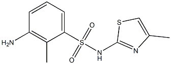 3-amino-2-methyl-N-(4-methyl-1,3-thiazol-2-yl)benzene-1-sulfonamide