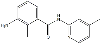 3-amino-2-methyl-N-(4-methylpyridin-2-yl)benzamide Structure