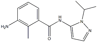 3-amino-2-methyl-N-[1-(propan-2-yl)-1H-pyrazol-5-yl]benzamide Struktur