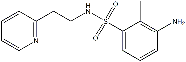 3-amino-2-methyl-N-[2-(pyridin-2-yl)ethyl]benzene-1-sulfonamide 结构式