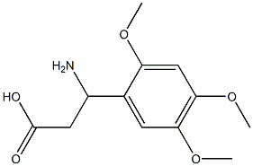 3-amino-3-(2,4,5-trimethoxyphenyl)propanoic acid 结构式