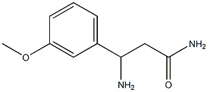 3-amino-3-(3-methoxyphenyl)propanamide Struktur