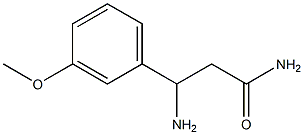 3-amino-3-(3-methoxyphenyl)propanamide,,结构式