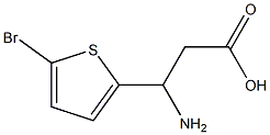 3-amino-3-(5-bromothien-2-yl)propanoic acid Structure