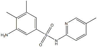 3-amino-4,5-dimethyl-N-(5-methylpyridin-2-yl)benzene-1-sulfonamide|