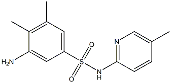  3-amino-4,5-dimethyl-N-(5-methylpyridin-2-yl)benzene-1-sulfonamide