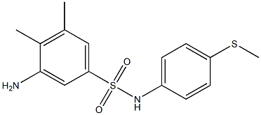 3-amino-4,5-dimethyl-N-[4-(methylsulfanyl)phenyl]benzene-1-sulfonamide