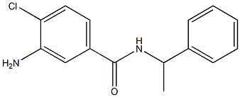 3-amino-4-chloro-N-(1-phenylethyl)benzamide Structure