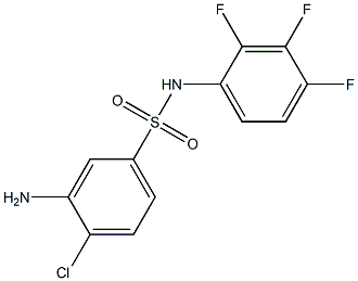  3-amino-4-chloro-N-(2,3,4-trifluorophenyl)benzene-1-sulfonamide