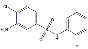 3-amino-4-chloro-N-(2-fluoro-5-methylphenyl)benzene-1-sulfonamide