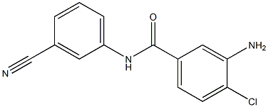 3-amino-4-chloro-N-(3-cyanophenyl)benzamide Struktur