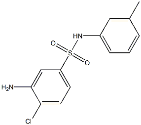 3-amino-4-chloro-N-(3-methylphenyl)benzene-1-sulfonamide Struktur