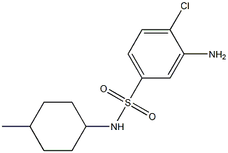 3-amino-4-chloro-N-(4-methylcyclohexyl)benzene-1-sulfonamide 结构式