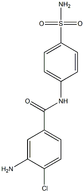 3-amino-4-chloro-N-(4-sulfamoylphenyl)benzamide,,结构式