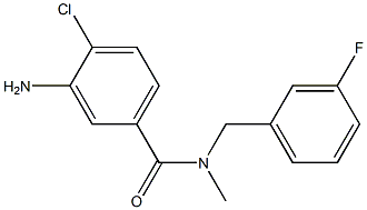 3-amino-4-chloro-N-[(3-fluorophenyl)methyl]-N-methylbenzamide Struktur
