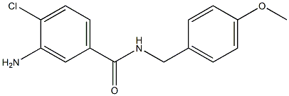 3-amino-4-chloro-N-[(4-methoxyphenyl)methyl]benzamide Structure