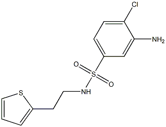  3-amino-4-chloro-N-[2-(thiophen-2-yl)ethyl]benzene-1-sulfonamide