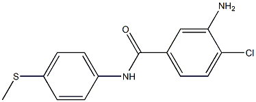 3-amino-4-chloro-N-[4-(methylsulfanyl)phenyl]benzamide,,结构式