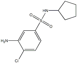 3-amino-4-chloro-N-cyclopentylbenzene-1-sulfonamide|