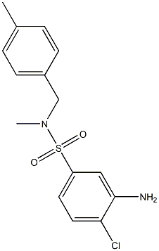 3-amino-4-chloro-N-methyl-N-[(4-methylphenyl)methyl]benzene-1-sulfonamide