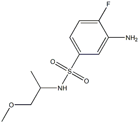 3-amino-4-fluoro-N-(1-methoxypropan-2-yl)benzene-1-sulfonamide