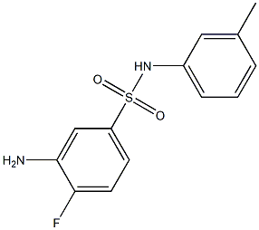 3-amino-4-fluoro-N-(3-methylphenyl)benzene-1-sulfonamide