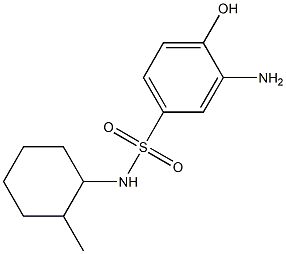 3-amino-4-hydroxy-N-(2-methylcyclohexyl)benzene-1-sulfonamide