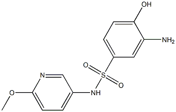  3-amino-4-hydroxy-N-(6-methoxypyridin-3-yl)benzene-1-sulfonamide