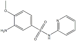 3-amino-4-methoxy-N-(pyridin-2-yl)benzene-1-sulfonamide 结构式