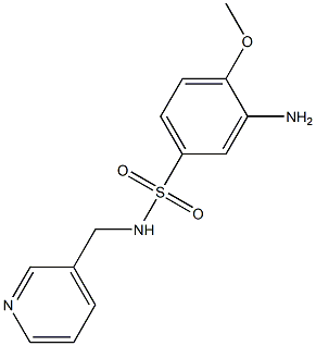 3-amino-4-methoxy-N-(pyridin-3-ylmethyl)benzene-1-sulfonamide Structure