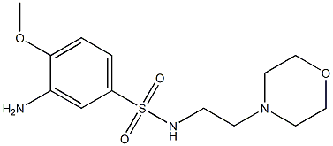 3-amino-4-methoxy-N-[2-(morpholin-4-yl)ethyl]benzene-1-sulfonamide