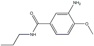 3-amino-4-methoxy-N-propylbenzamide 结构式