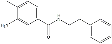 3-amino-4-methyl-N-(2-phenylethyl)benzamide,,结构式