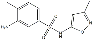 3-amino-4-methyl-N-(3-methyl-1,2-oxazol-5-yl)benzene-1-sulfonamide Structure