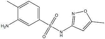 3-amino-4-methyl-N-(5-methyl-1,2-oxazol-3-yl)benzene-1-sulfonamide 结构式