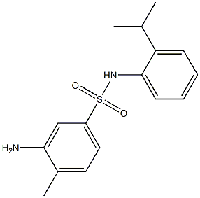 3-amino-4-methyl-N-[2-(propan-2-yl)phenyl]benzene-1-sulfonamide Structure