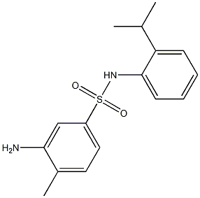 3-amino-4-methyl-N-[2-(propan-2-yl)phenyl]benzene-1-sulfonamide|