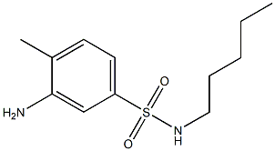 3-amino-4-methyl-N-pentylbenzene-1-sulfonamide 结构式