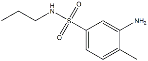 3-amino-4-methyl-N-propylbenzene-1-sulfonamide 结构式