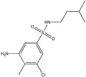  3-amino-5-chloro-4-methyl-N-(3-methylbutyl)benzene-1-sulfonamide